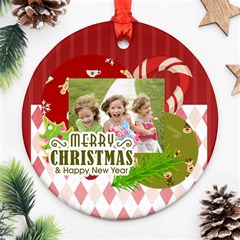 xmas - Round Ornament (Two Sides)