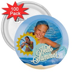 summer - 3  Button (100 pack)