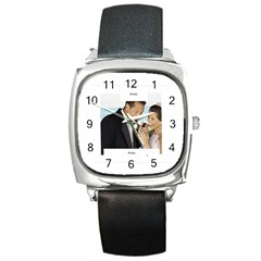 wedding - Square Metal Watch