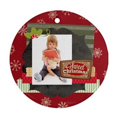 xmas - Round Ornament (Two Sides)