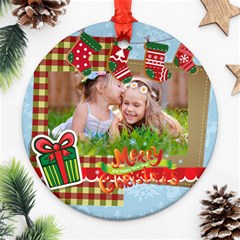 xmas - Round Ornament (Two Sides)