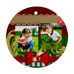 xmas - Round Ornament (Two Sides)