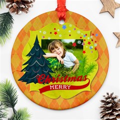 xmas - Round Ornament (Two Sides)