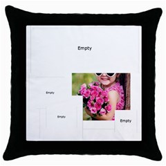xmas - Throw Pillow Case (Black)
