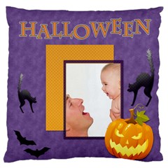 halloween - Large Premium Plush Fleece Cushion Case (Two Sides)