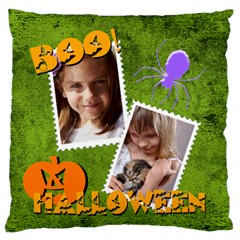 halloween - Large Premium Plush Fleece Cushion Case (Two Sides)