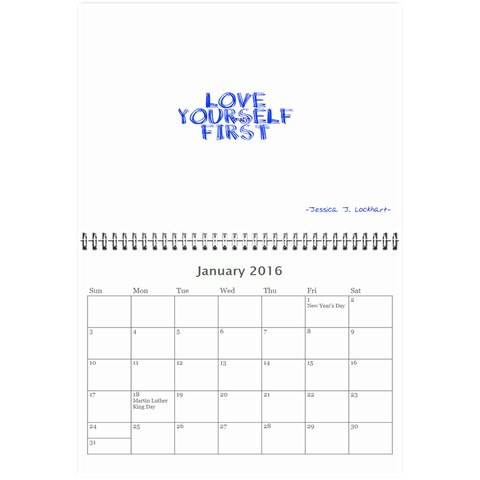 Calendar2016 By Jessicajlockhart Gmail Com Jan 2016
