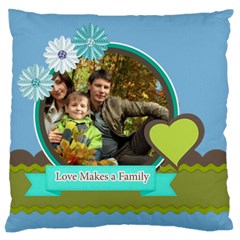 family - Standard Premium Plush Fleece Cushion Case (One Side)