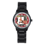 xmas - Stainless Steel Round Watch