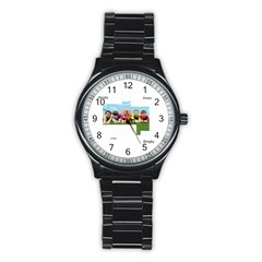 xmas - Stainless Steel Round Watch