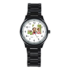 xmas - Stainless Steel Round Watch