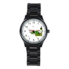 xmas - Stainless Steel Round Watch