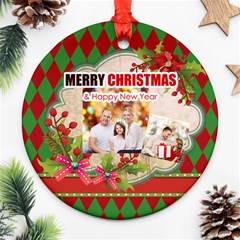 xmas - Round Ornament (Two Sides)