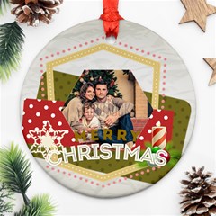 xmas - Round Ornament (Two Sides)