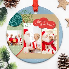 xmas - Round Ornament (Two Sides)