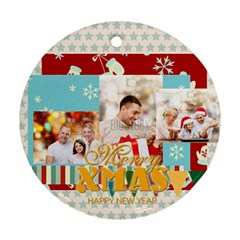 xmas - Round Ornament (Two Sides)