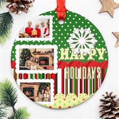 xmas - Round Ornament (Two Sides)