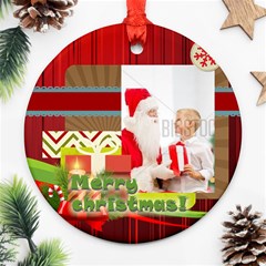 xmas - Round Ornament (Two Sides)