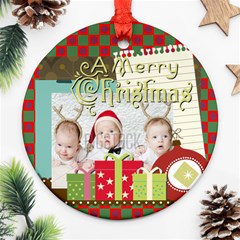 xmas - Round Ornament (Two Sides)