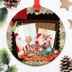 xmas - Round Ornament (Two Sides)