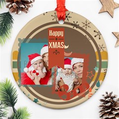 xmas - Round Ornament (Two Sides)