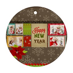 xmas - Round Ornament (Two Sides)