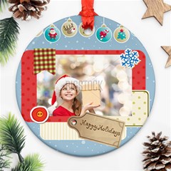 xmas - Round Ornament (Two Sides)