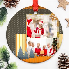 xmas - Round Ornament (Two Sides)