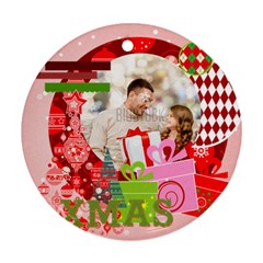 xmas - Round Ornament (Two Sides)