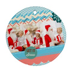 xmas - Round Ornament (Two Sides)