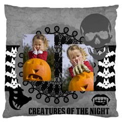 halloween - Large Premium Plush Fleece Cushion Case (Two Sides)