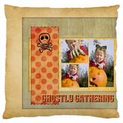 halloween - Large Premium Plush Fleece Cushion Case (Two Sides)