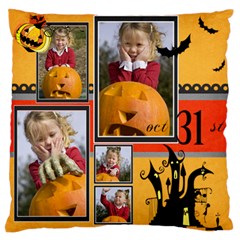 halloween - Large Premium Plush Fleece Cushion Case (Two Sides)