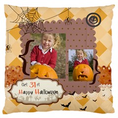 halloween - Large Premium Plush Fleece Cushion Case (Two Sides)