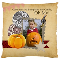 halloween - Large Premium Plush Fleece Cushion Case (Two Sides)