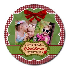 xmas - Collage Round Mousepad