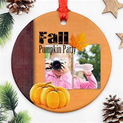 fall - Round Ornament (Two Sides)