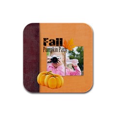 fall - Rubber Square Coaster (4 pack)