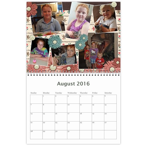 Jecca 2016 Calendar By Jessica Rudnitzki Aug 2016