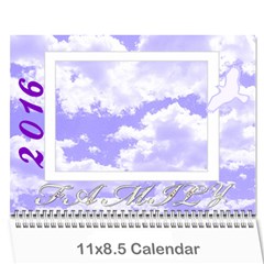 2016 Family quotes calendar - Wall Calendar 11  x 8.5  (12-Months)