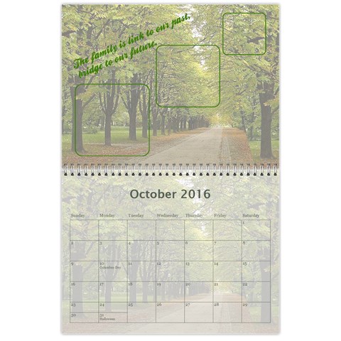 2016 Family Quotes Calendar By Galya Oct 2016