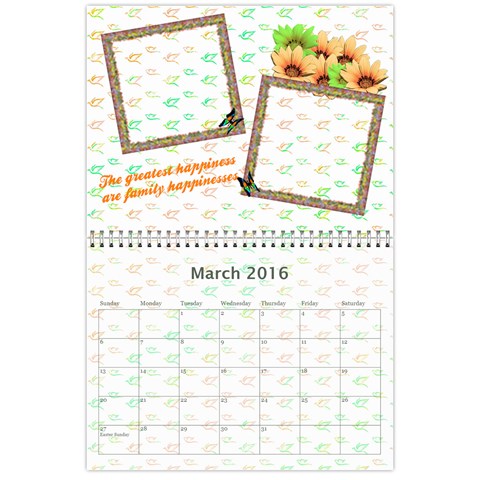 2016 Family Quotes Calendar By Galya Mar 2016