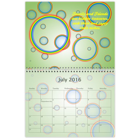 2016 Family Quotes Calendar By Galya Jul 2016