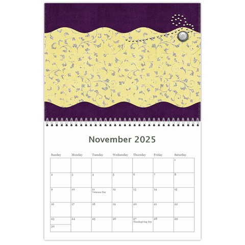 2025 Calender Elegance By Shelly Nov 2025