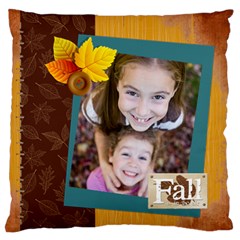 fall - Large Premium Plush Fleece Cushion Case (Two Sides)