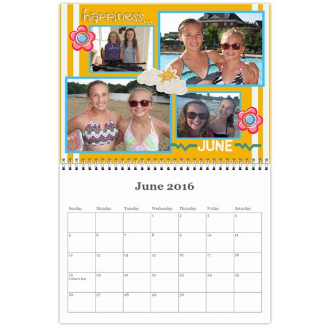 2016 Calendar By Julia Jun 2016
