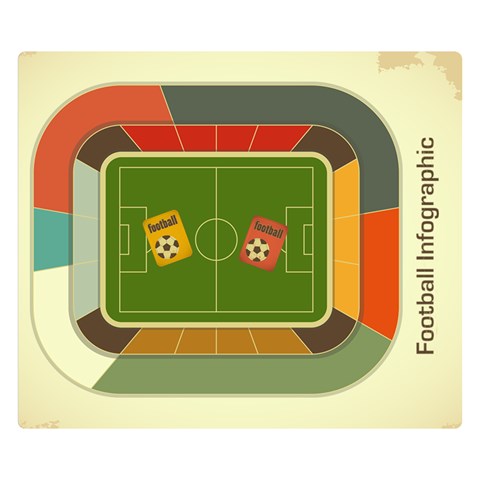 Football By Blanket 50 x40  Blanket Back