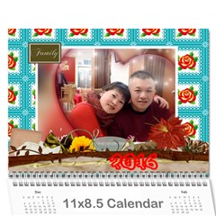 ann2 - Wall Calendar 11  x 8.5  (12-Months)