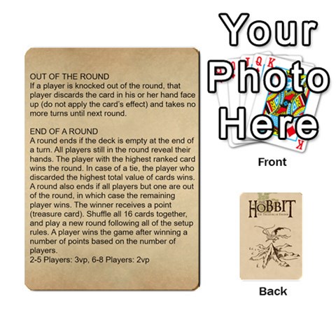 Hobbit Love Letter Retheme 3 Decks By Aaron Lambert Front - Joker1