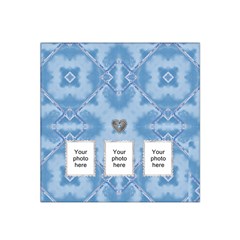 Blue Design Bandana Scarf - Satin Bandana Scarf 22  x 22 